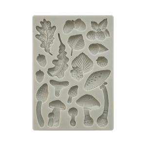 Stamperia  - Woodland - Silicon Mould -  Mushrooms - A5 With Paypal Online