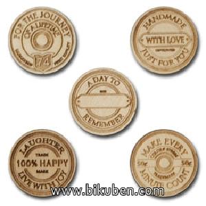 Maya Road - Wood  - Spool Sentiments Tokens Deals Cheap Online
