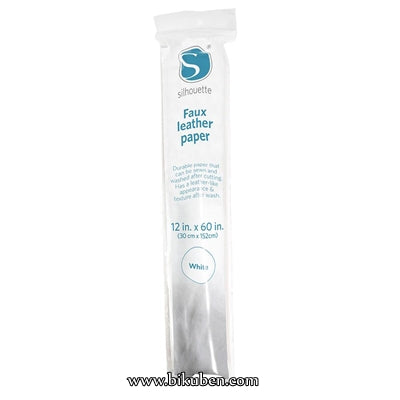 Silhouette - Faux Leather Paper - White For Nice Cheap Online