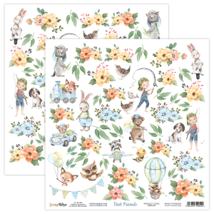 Scrapboys - Best Friends - Die Cuts - 12x12" Buy Cheap Sast