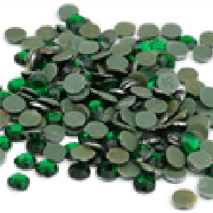 Silhouette: Rhinestones - EMERALD w/ heat transfer backing 5mm 100% Authentic