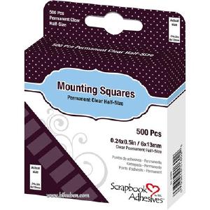 Scrapbook Adhesives - Mounting Squares - clear - Permanent  500stk 100% Original Sale Online