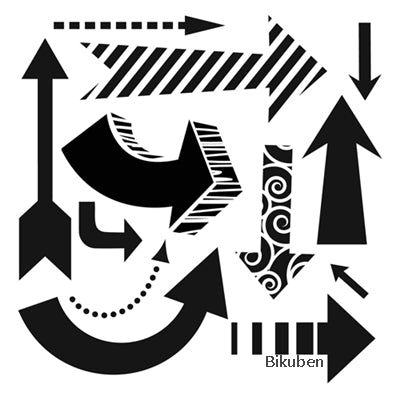 The Crafters Workshop - Stencil - Susana's Arrows 6x6" Inexpensive Sale Online