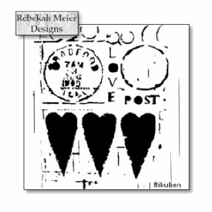 The Crafters Workshop - Stencil - Mini Love Post 6x6" Clearance Purchase