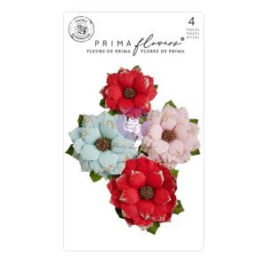 Prima - Candy Cane Lane - Paper Flowers - Christmas Morning Free Shipping Get To Buy