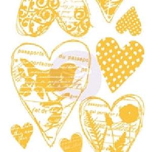 Prima - Adhesive Rub-Ons - Hearts From China Cheap Pice