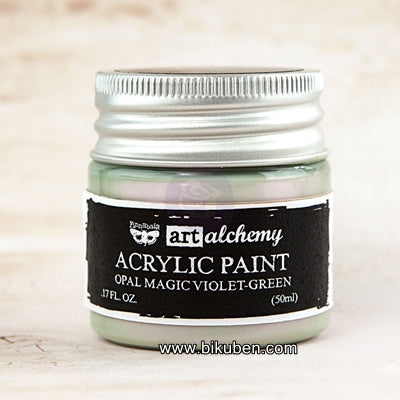 Prima - Art Alchemy by Finnabair - Acrylic Paints - Opal Magic - Violet-Green Free Shipping Original