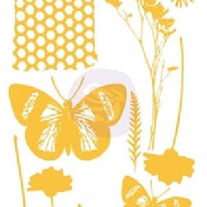 Prima - Adhesive Rub-Ons - Butterflies and Wildflowers Eastbay Online