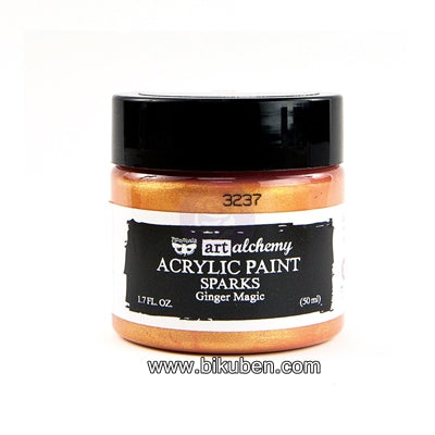 Prima - Art Alchemy by Finnabair - Acrylic Paint - Sparks - Ginger Magic Ebay Online