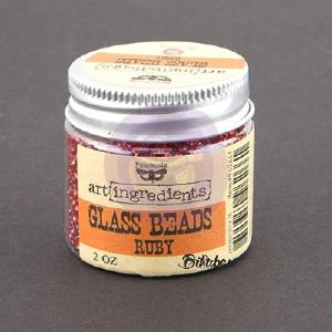 Prima - Art Ingredients by Finnabair - Glass Beads - Ruby Outlet Newest