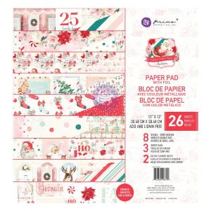 Prima - Candy Cane Lane - Paper Pad  - 12 x 12" 2025 Newest Sale Online