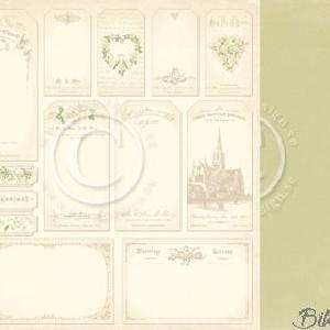 Pion Design - Vintage Wedding - Tags 12x12" Fast Delivery Online