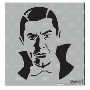 Stencil 1 - Stensil - Dracula  6x6" Cheap Pice Free Shipping