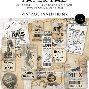 Studiolight - Essentials - Mini Paper pad - Vintage inventions Order Cheap Pice