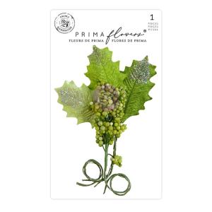 Prima - Candy Cane Lane - Paper Flowers - Sugary Holly Pay With Visa Sale Online