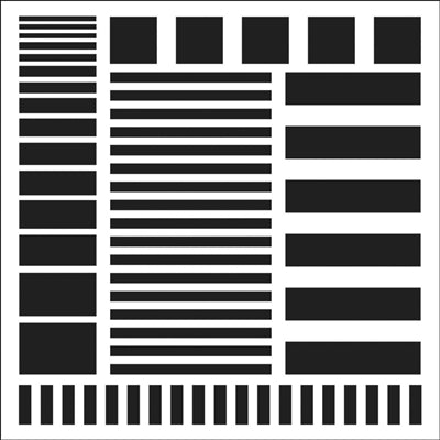 The Crafters Workshop: Mini Stripes - Template 6 x 6" Buy Cheap 2025 Unisex