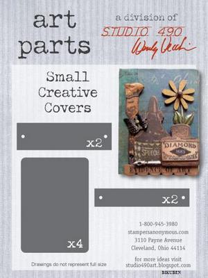 Studio 490 - Wendy Vecchi - Art Parts- Small Creative Covers Chipboard Cheap 100% Authentic