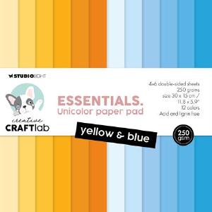 StudioLight - Paper Pad - Yellow and Blue - 30x15cm Cheap Sale Amazon