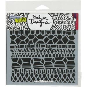 The Crafter's Workshop - Stencil - Modern Lace  6 x 6" Clearance Clearance