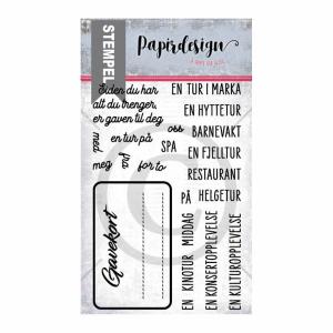 Papirdesign - Clearstamps - Gaven til deg Cheap Purchase