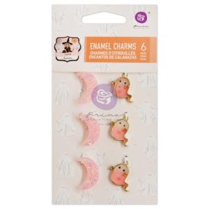 Prima - Luna - Enamel Charms - Ghost & Moon Free Shipping Fake