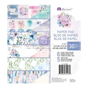Prima - Watercolor Floral - 6x6" Paper Pad Free Shipping Shop