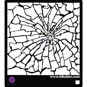 Prima - Stencil - Broken Glass 6x6" Cheap Sale Visit