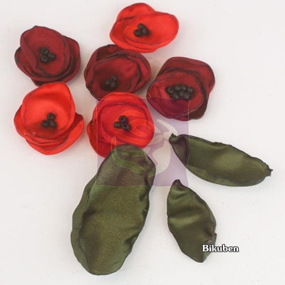 Prima - Poppy Flowers with Leaves Cheap Sale With Paypal