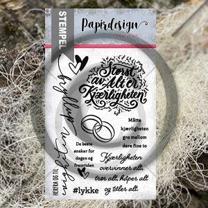Papirdesign - Clear stamps - Størst av alt er kjærligheten Discount Order