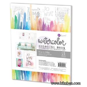 Prima - Watercolor Coloring Book - Paper Pad Discount For Sale