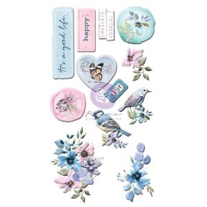 Prima - Watercolor Floral - Puffy Stickers Sale With Paypal