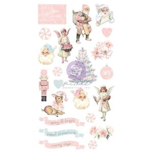 Prima - Christmas Sparkle - Puffy Stickers Discount Authentic
