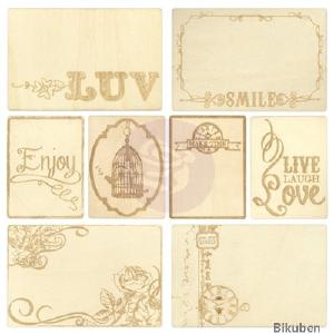 Prima - Wooden ATC's - Not to Shabby Set Free Shipping Supply