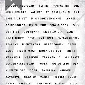 Papirdesign - Clearstamps - Ord Many Kinds Of Online