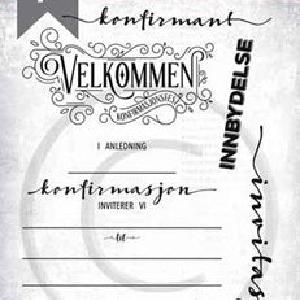 Papirdesign - Clear stamps - Konfirmasjonsfest Collections Cheap Online