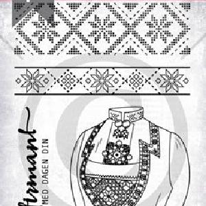 Papirdesign - Clear stamps - Bunad fra vest Genuine Online