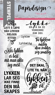 Papirdesign - Clear stamps - Lykkelig Factory Outlet For Sale