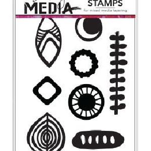 Ranger - Dina Wakley - Media Stamps - Funky Journal Shapes Cheap Pice