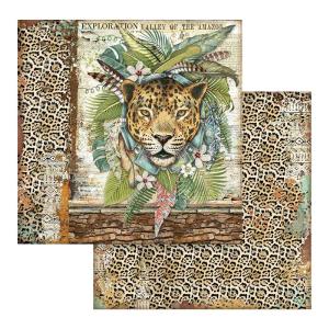 Stamperia - Amazonia - Jaguar -    12 x 12" Tumblr Cheap Pice