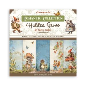 Stamperia  - Hidden Grove - Paper Pad 8 x 8" (10ark) Sale Outlet