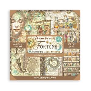 Stamperia  - Fortune - Face - Singled sided - Paper Pad    8 x 8" (22ark) Quality Free Shipping