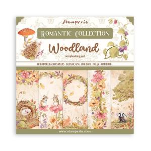Stamperia  - Woodland - Paper Pad    8 x 8" With Credit Card