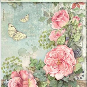 Stamperia - House of Roses - Rice Paper Selection A4 Sale Cheap Online