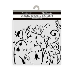 Stamperia - Hidden Grove - Stencil - Flowers 12cm. Discount With Mastercard