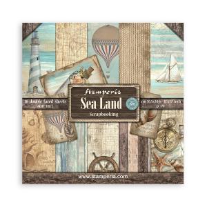 Stamperia  - Sea Land - Paper Pad  10 pk - 12 x 12" Cheap Pice Store