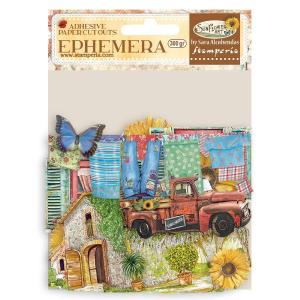 Stamperia  - Sunflower Art -  Adhesive Ephemera - Elements and Sunflower Huge Surprise