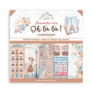 Stamperia  - Oh la la - Paper Pad  10 pk - 12 x 12" Sale Cheap Pice