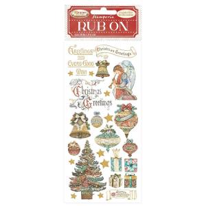 Stamperia - Rub Ons - Christmas Greetings - Angel Cheap Pice Original