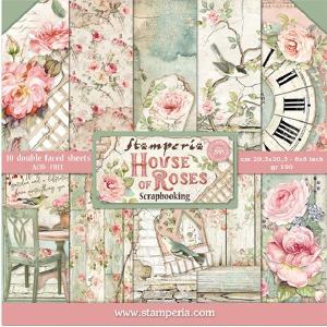 Stamperia  - House of Roses - Paper Pad 8 x 8" (10ark) Buy Cheap From China