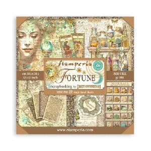 Stamperia  - Fortune - Face - Singled sided - Paper Pad  22 pk - 12 x 12" Clearance Order